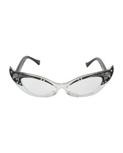 משקפי רטרו בשחור לבן