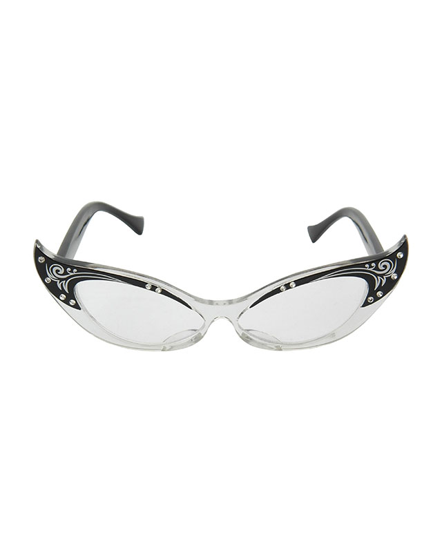 משקפי רטרו בשחור לבן