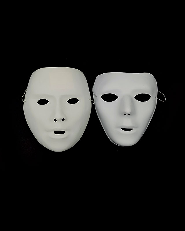 מסכה לבנה לצביעה