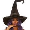 כובע מכשפה זיג זג עם סרט נוצץ