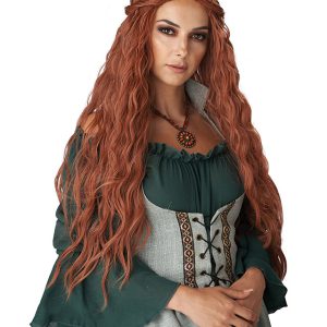 פאה גלית אדמונית לתחפושת